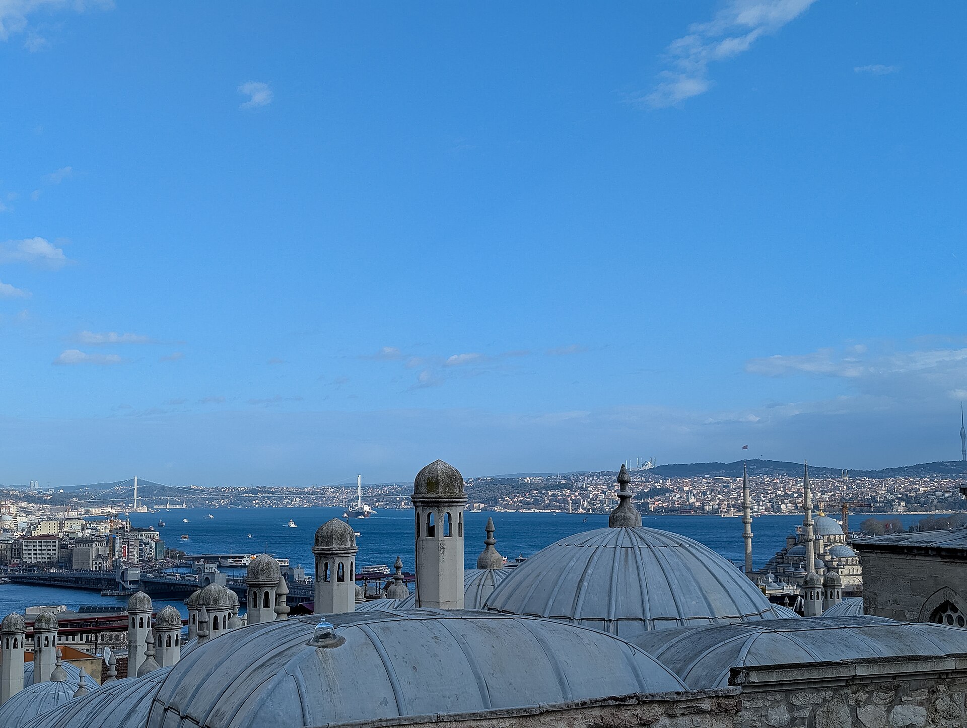 Istanbul panorama from Süleymaniye terrace
